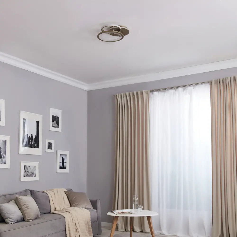 Люстра потолочная светодиодная Escada 10248/3LED с пультом, 21 м², регулируемый белый свет, цвет золотой STLM-2129815 - Вид №9