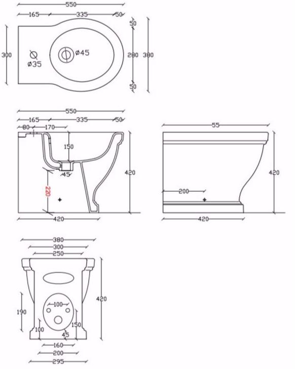 Биде напольное ETHOS Galassia sun-id-1395634 - Вид №2