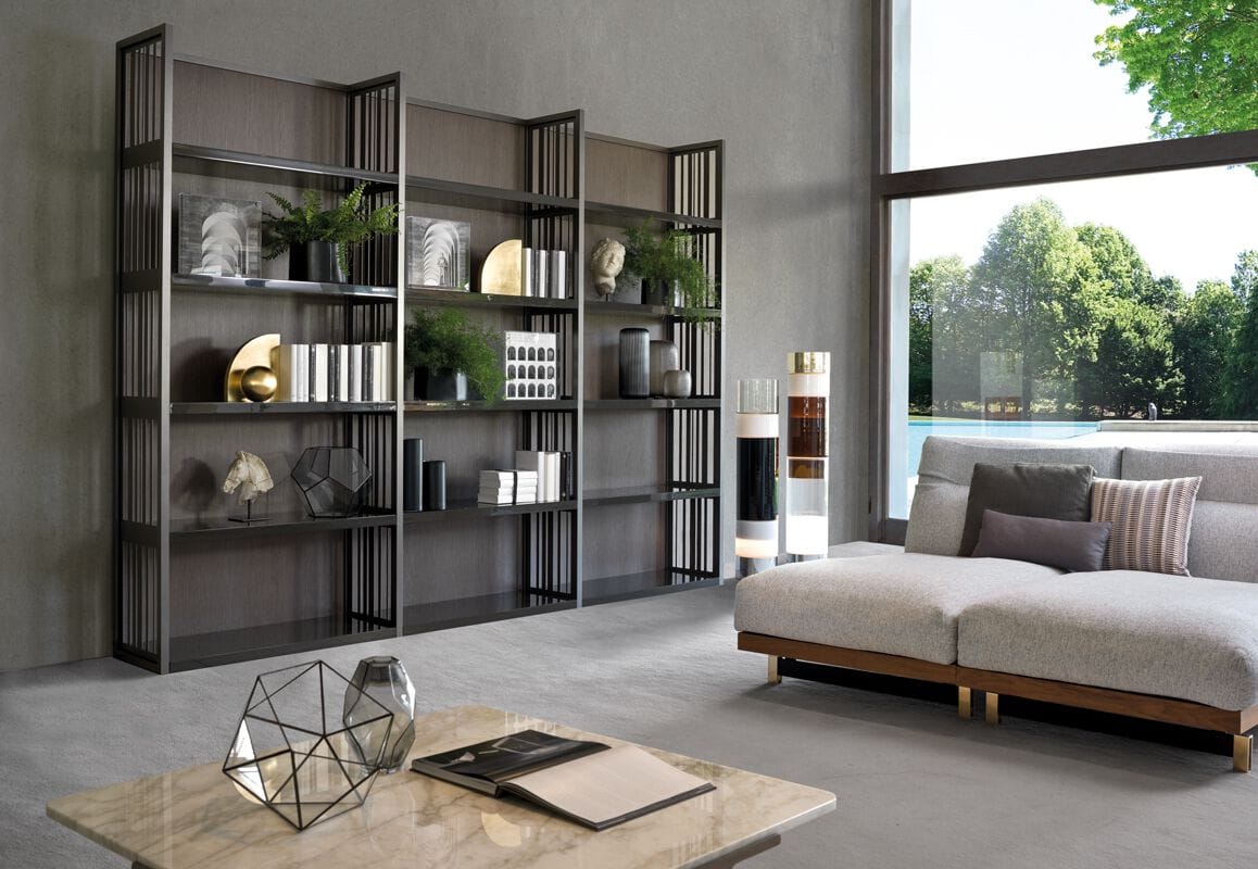 Деревянный отдельно стоящий книжный шкаф i 4 Mariani GRID ARCH-00037233 - Вид №5