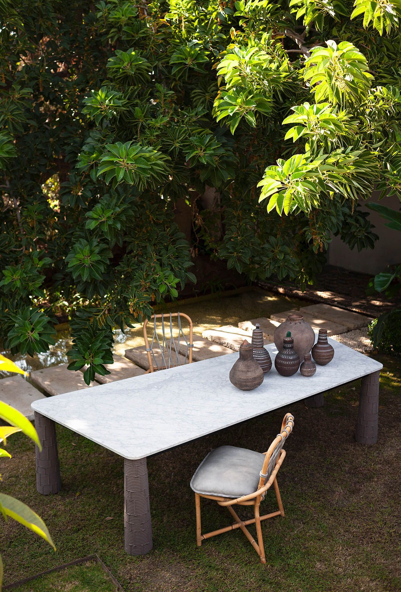 Мраморный садовый стол Baxter NEVADA ARCH-00038239 - Вид №1