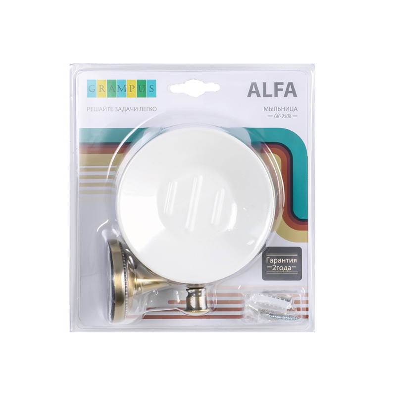 Мыльница керамика Grampus ALFA GR9508 - Вид №1