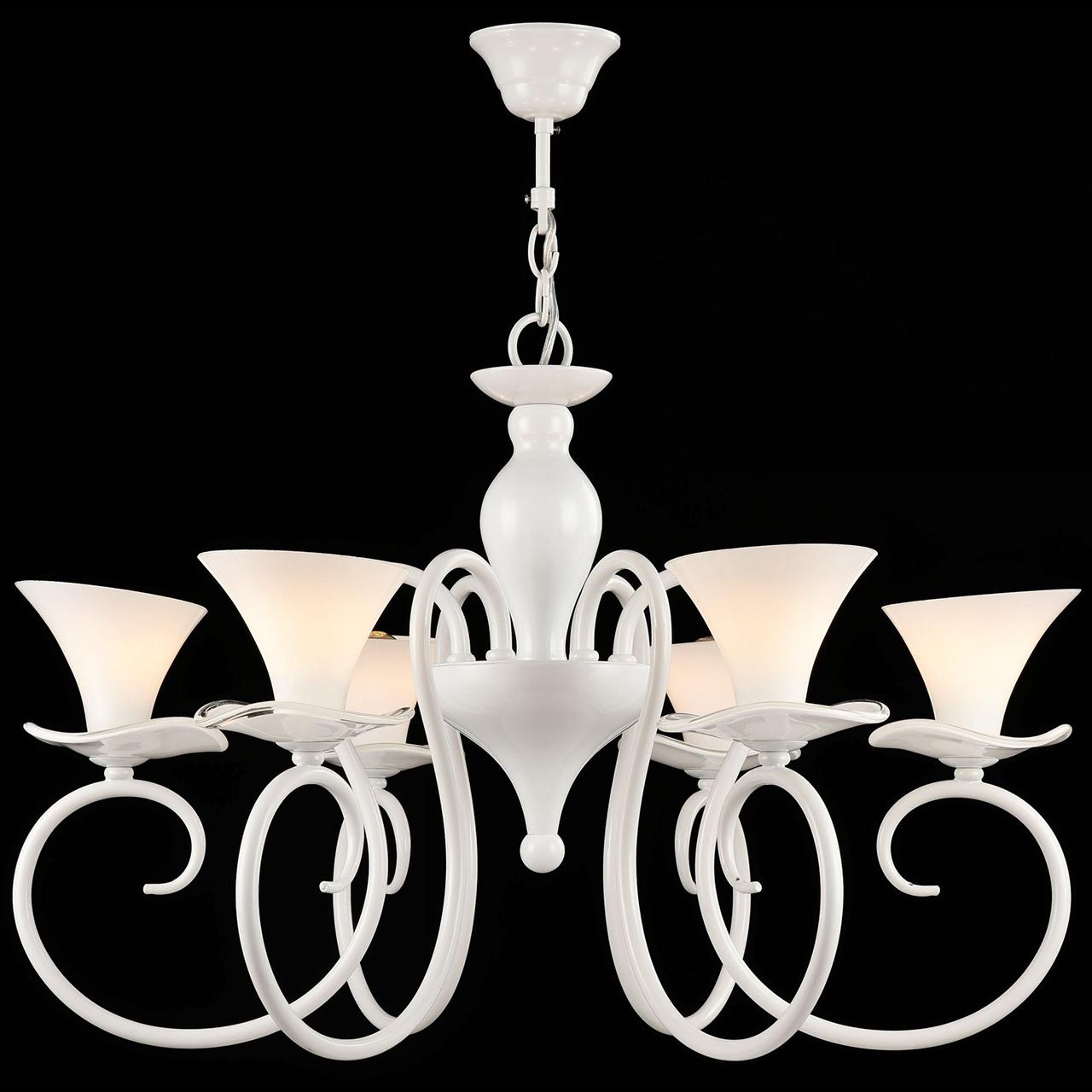 Подвесная люстра Freya Fabre FR2001-PL-06-W FREYA ДИЗАЙНЕРСКИЕ, FABRE 186259 Белый  - Вид №3