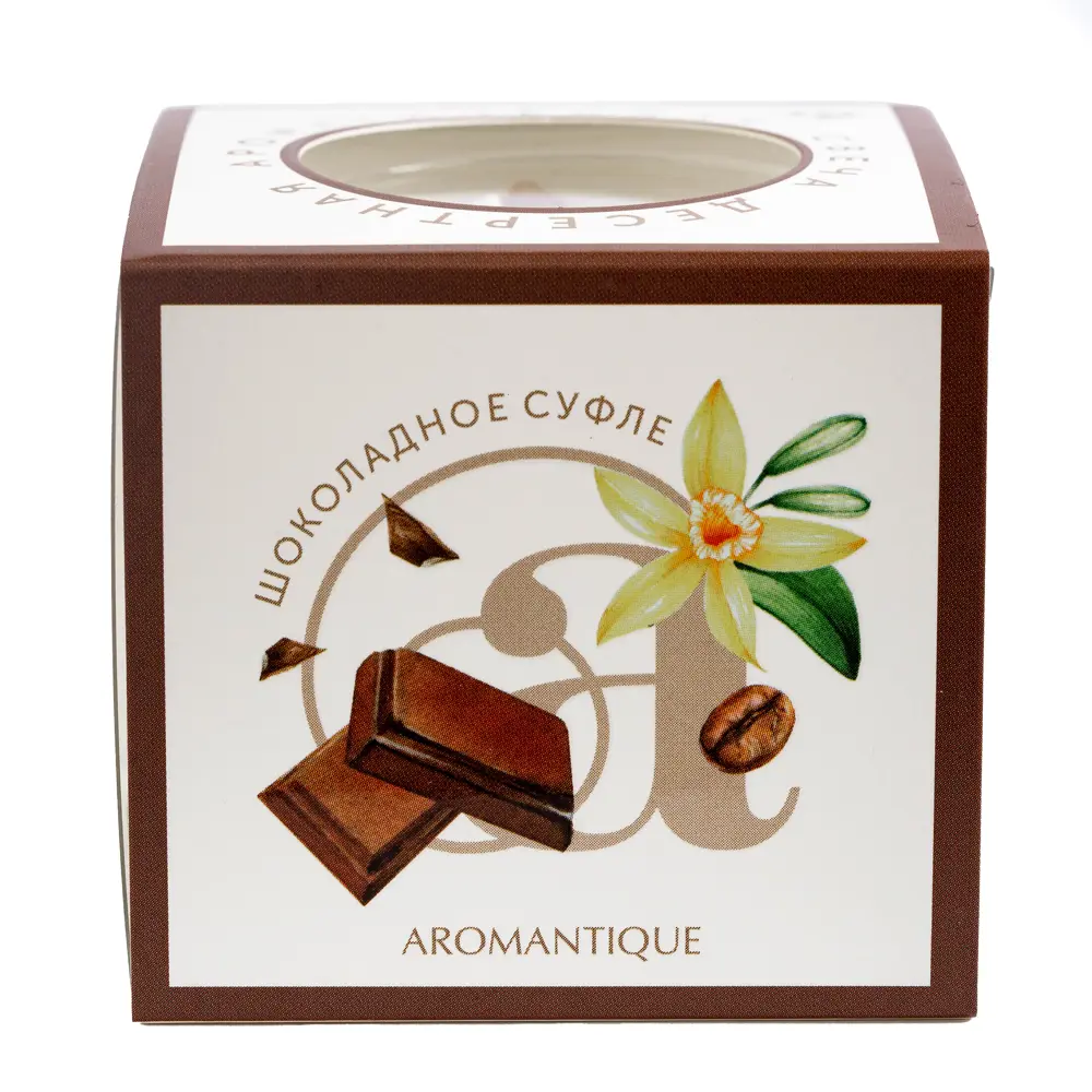 Santreyd Ароматическая свеча «Шоколадное суфле» в стеклянном стакане 82619234 STLM-0031889 - Вид №3