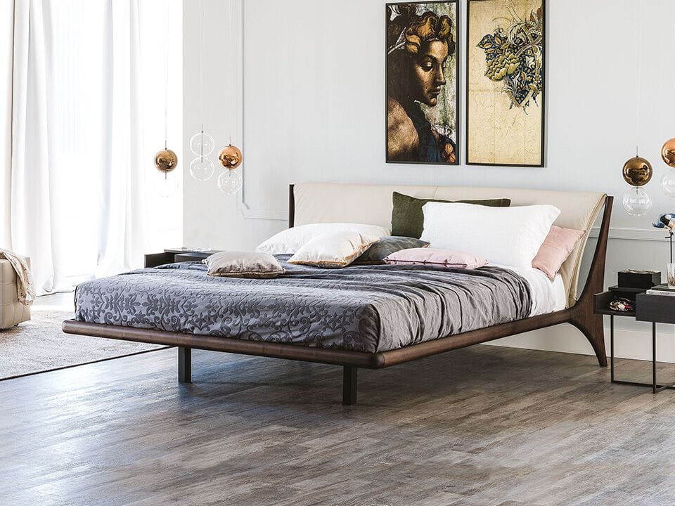 Деревянная двуспальная кровать Cattelan italia NELSON ARCH-00032220