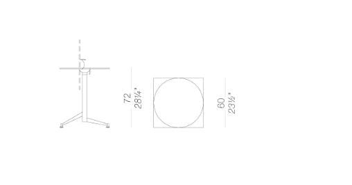 Круглый стол с откидной крышкой Lapalma SELTZ ARCH-00147599 - Вид №7