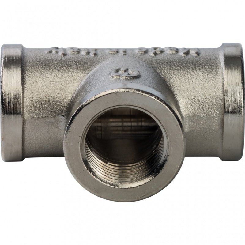 Тройник ВР 3/8" никель STOUT SFT0020000038 - Вид №2