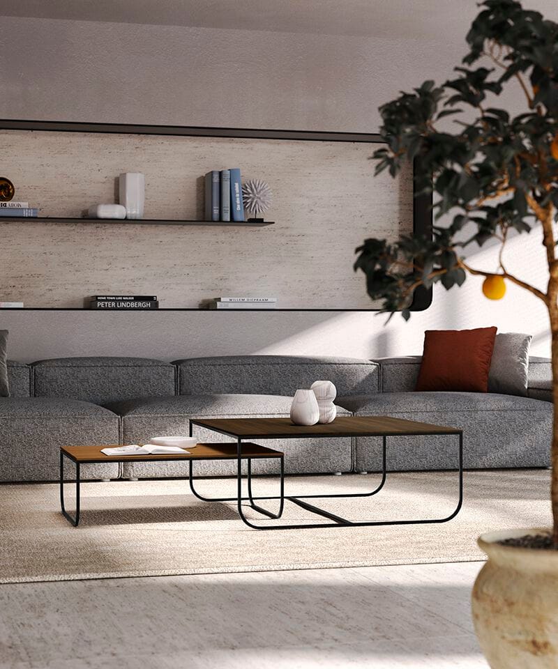 Деревянный прямоугольный журнальный столик Febal Casa DUTCH ARCH-00076705 - Вид №2