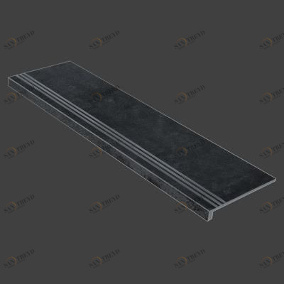 Граните Стоун Оксидо ступень черный структурированная 1200x320 Керамика Будущего sun-id-324001