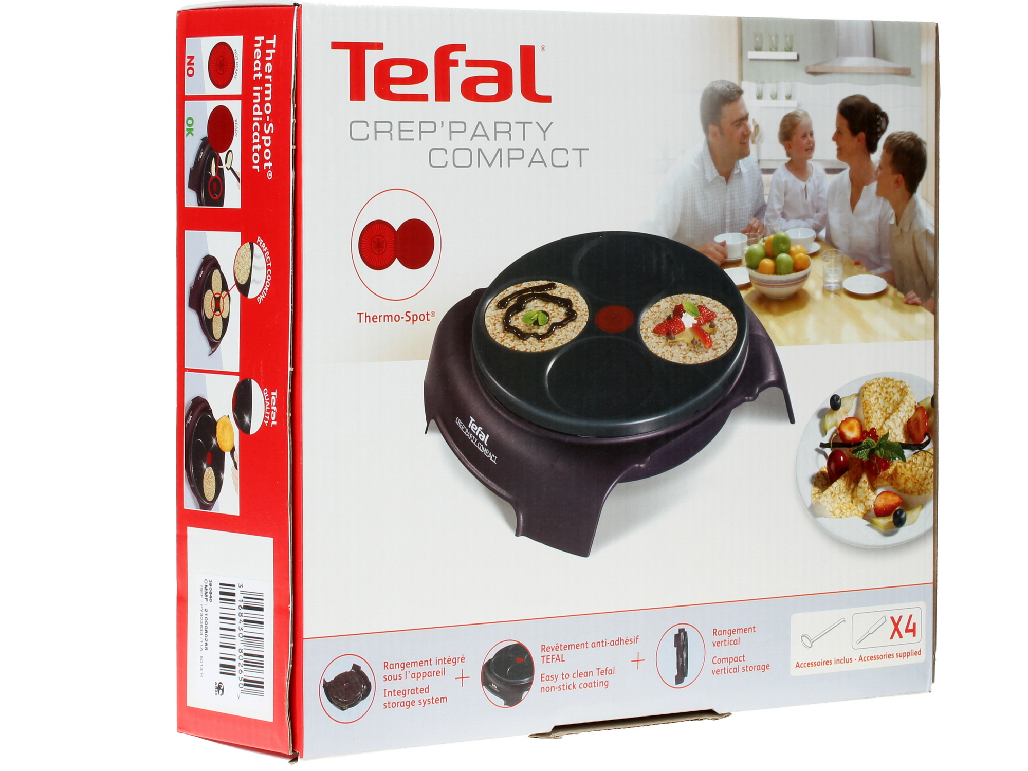 0174095 Блинница настольная Tefal PY 303633 черный STDN-0014878 - Вид №8