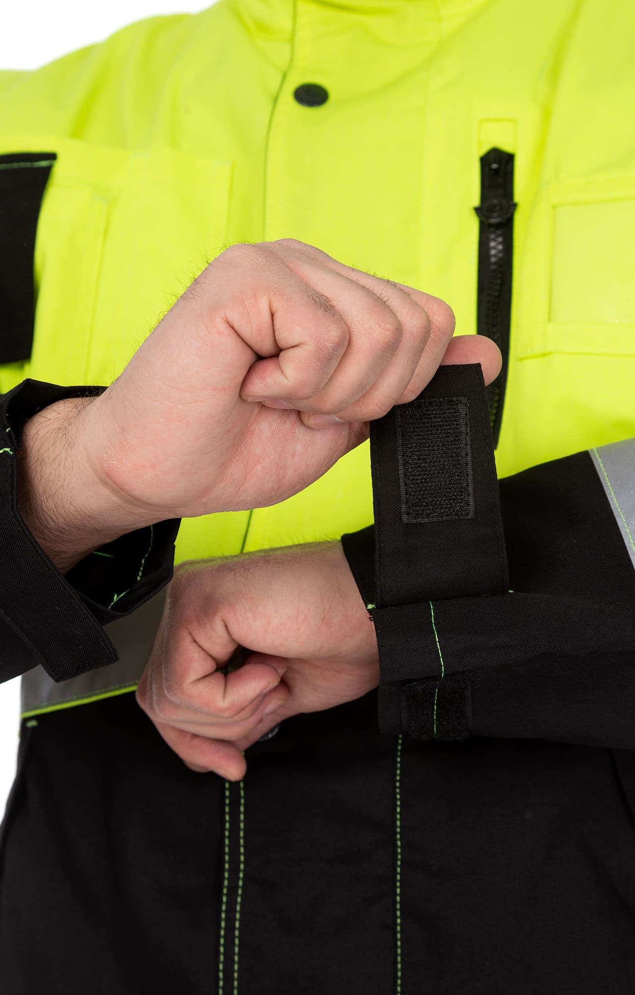 69774 Костюм "Премиум" летний черный с лимонным  Летняя спецодежда размер 60-62/182-188  - Вид №13