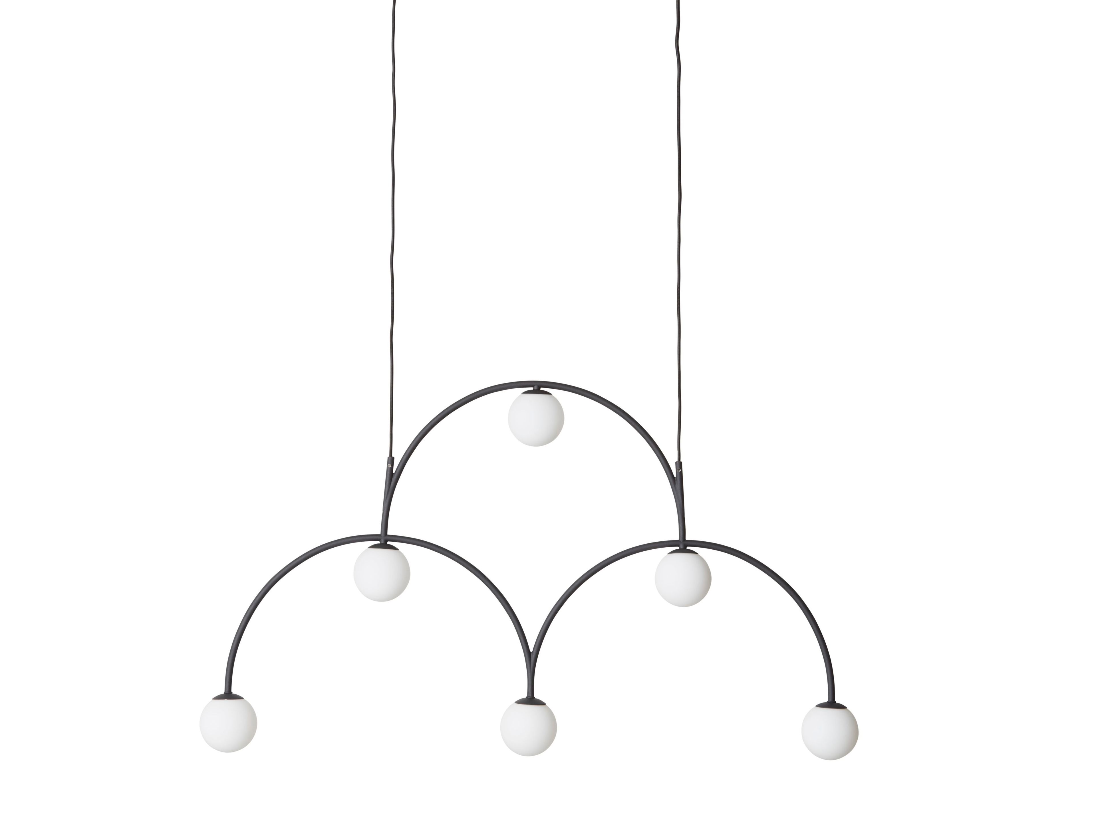 Подвесной светильник из металла и опалового стекла Pholc Bounce ARCH-00028036