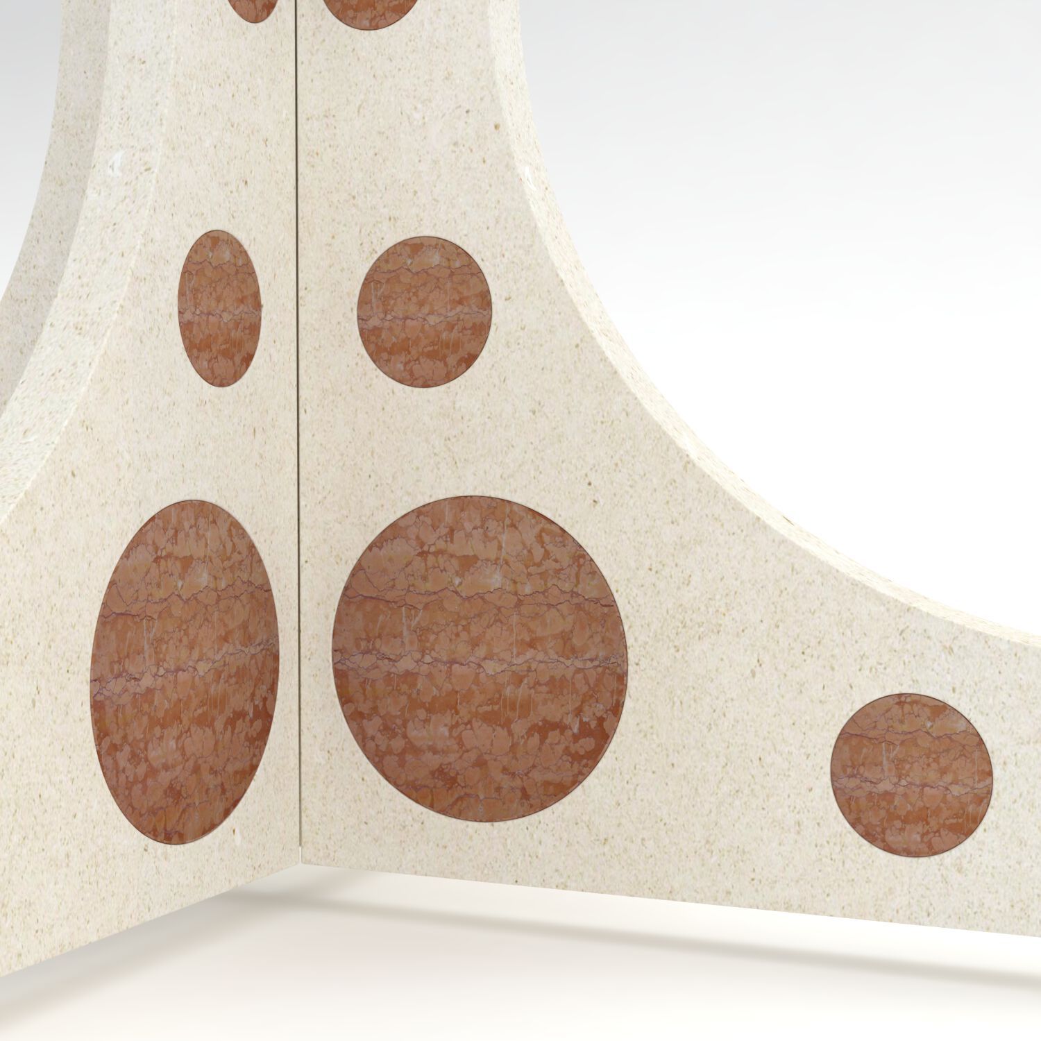 Круглый стеклянный стол с мраморным основанием Pistore Marmi MA-MI ARCH-00018563 - Вид №3