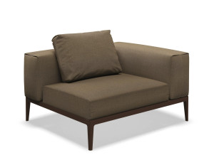 Угловое садовое кресло из ткани