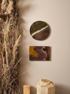 Прямоугольный столовый коврик из майоликовой лавы