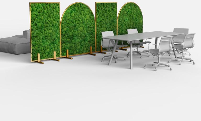 GREEN MOOD Звукопоглощающая офисная перегородка на колесах Design sun-id-1433653 - Вид №30