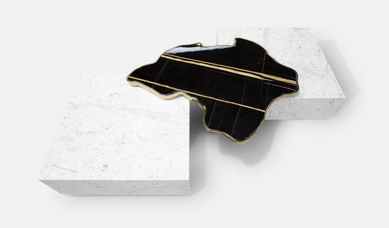 0-229 Navarra черно-белый центральный стол Boca Do Lobo  - Вид №32