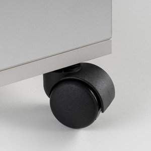 Мебельное колесо поворотное , с винтом М10, без тормоза, D50, черный LJPS0201 Public Steel Россия