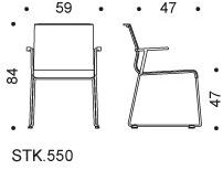ICF Стул для конференций с откидной крышкой Stick chair sun-id-1501312 - Вид №3