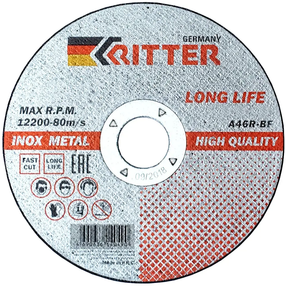 90087064 Круг отрезной Ritter LongLife HQ 230x2.0х22.2 мм PS50230202 STLM-0841134