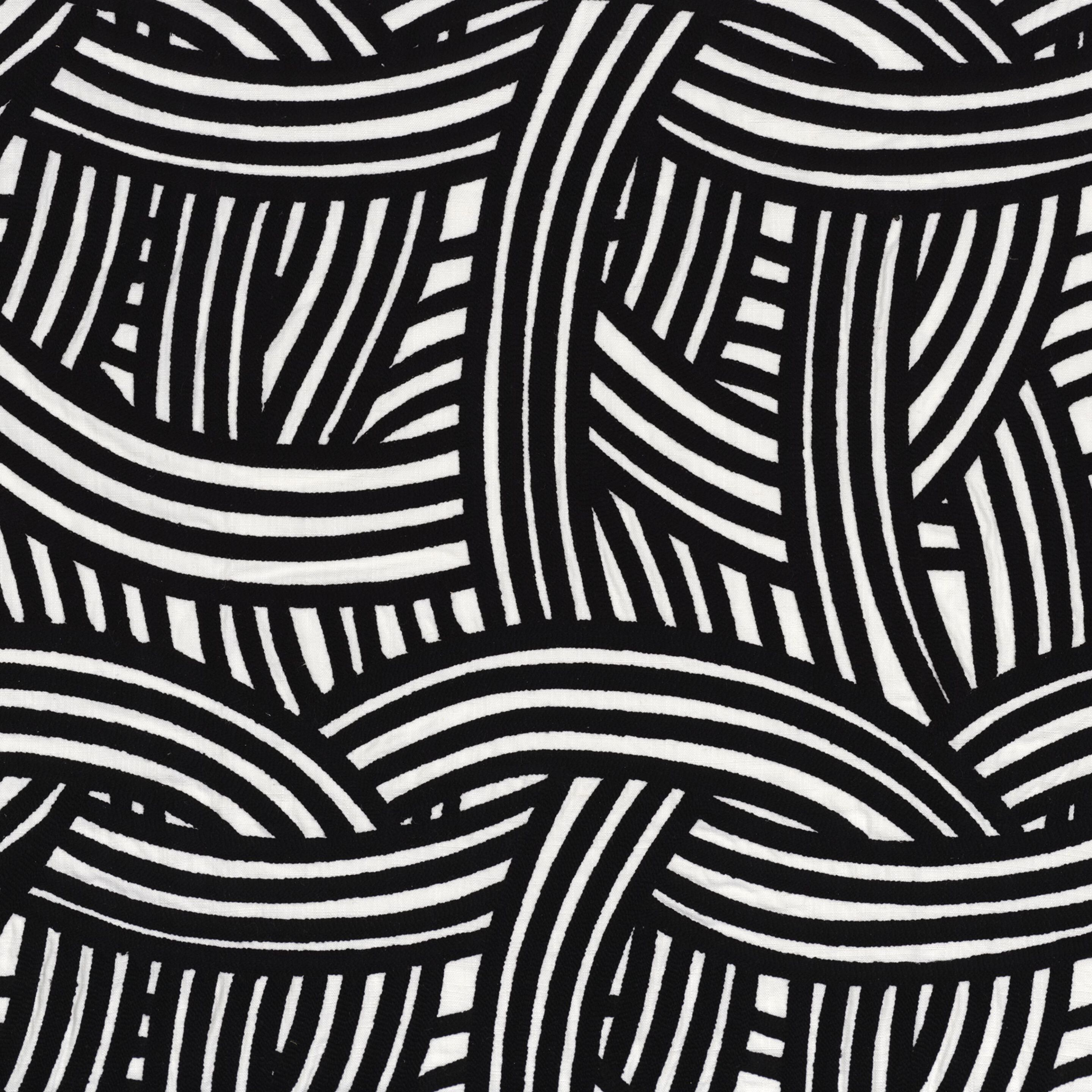 Вышитая ткань с графическим рисунком Casamance Valvidia ARCH-00047535 - Вид №5