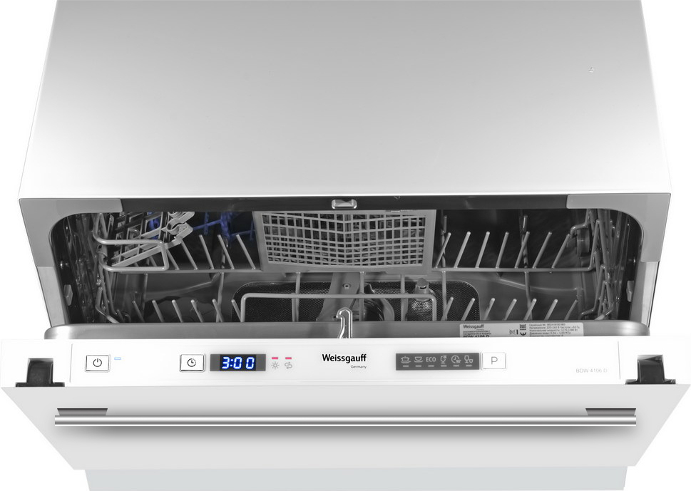 BDW 4106 D 45x55x51.8 см, 6 комплектов посуды, электронное управление, дисплей, расход воды 11 л., 6 программ Weissgauff Santreyd 