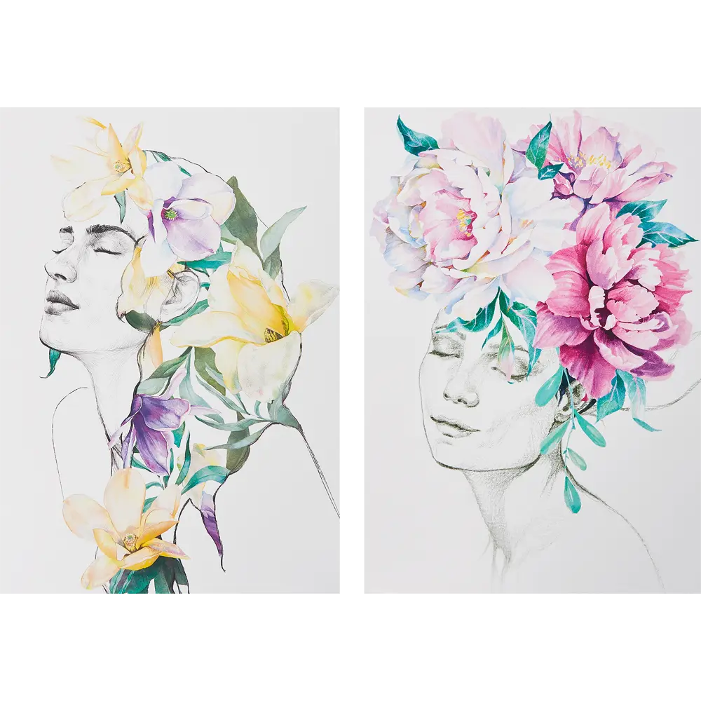 Постер Арт дизайн Расцветай! 21x29.7 см 2 шт STLM-2089744