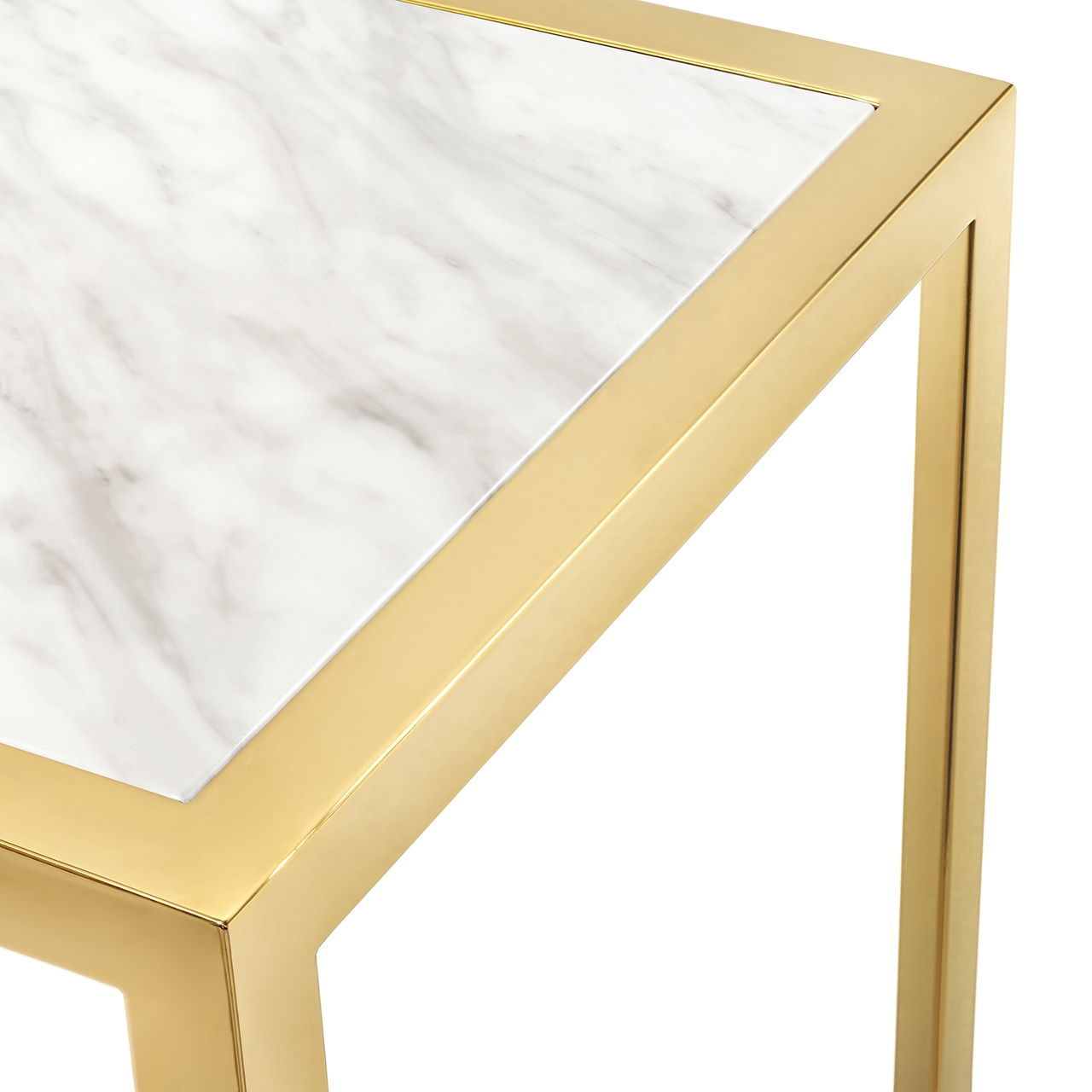 450287-18 ABHIKA КОНСОЛЬНАЯ КОРОНА ПРЯМАЯ H75 150X40 WHITE/GOLD  - Вид №3