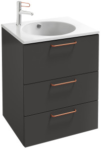 EB2530-R7-E10 Тумба под столешницу 60 см, 3 ящика, бронзовая ручка JACOB DELAFON ODÉON RIVE GAUCHE