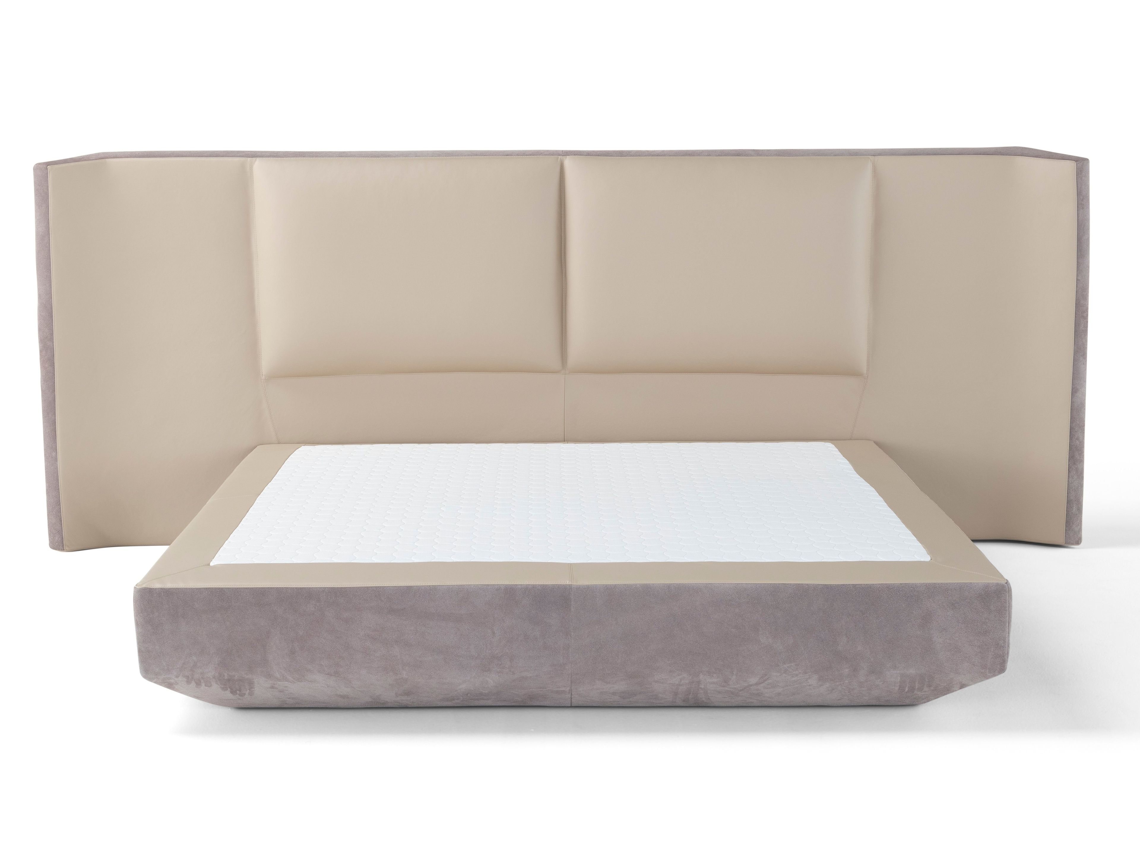 Кожаная двуспальная кровать с высоким изголовьем Amura Panis ARCH-00088670 - Вид №8