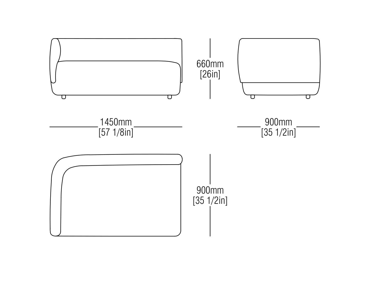 Модульный тканевый диван MisuraEmme Rosè ARCH-00066839 - Вид №17