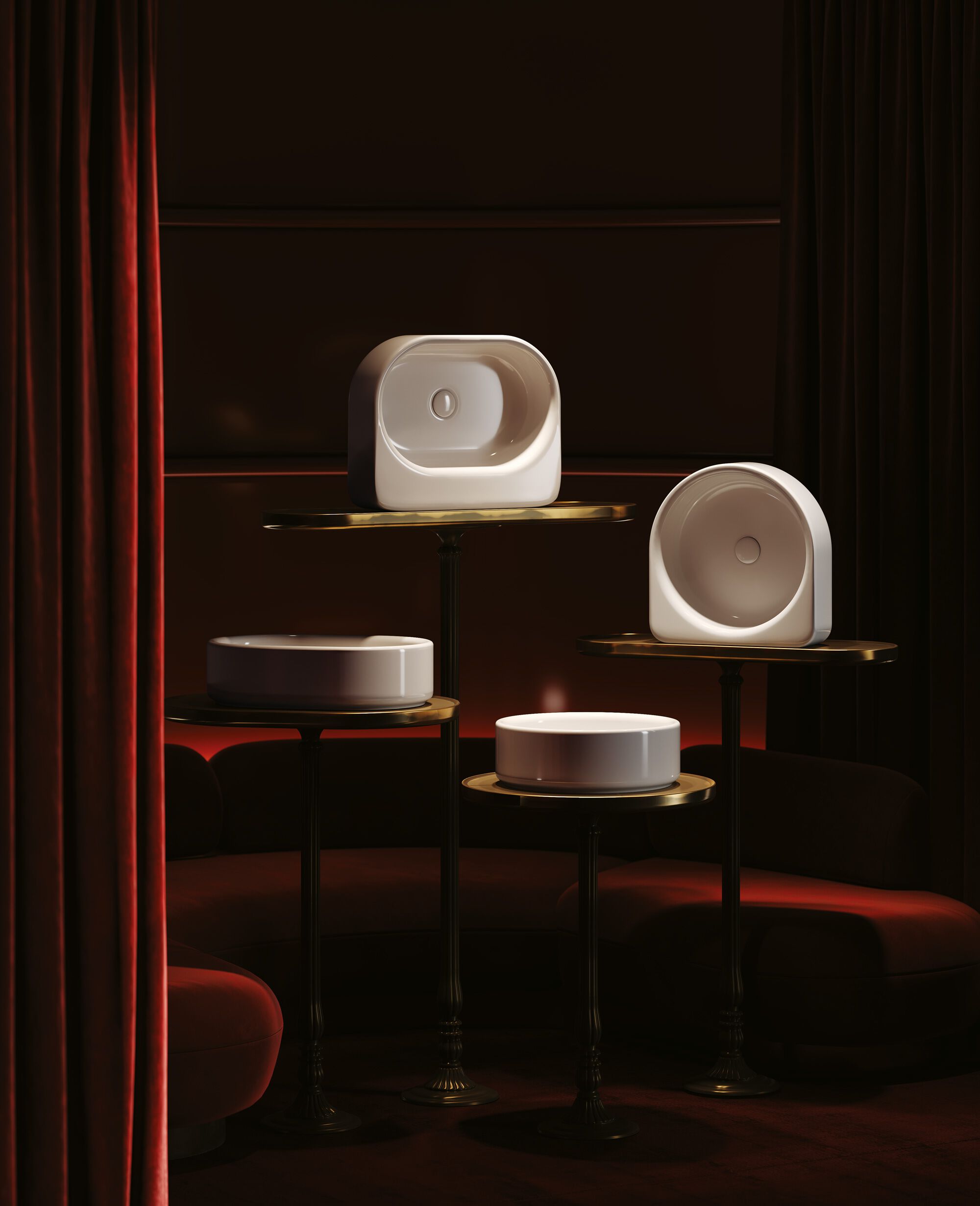 Круглый керамический подвесной умывальник ArtCeram вон ARCH-00109835 - Вид №1