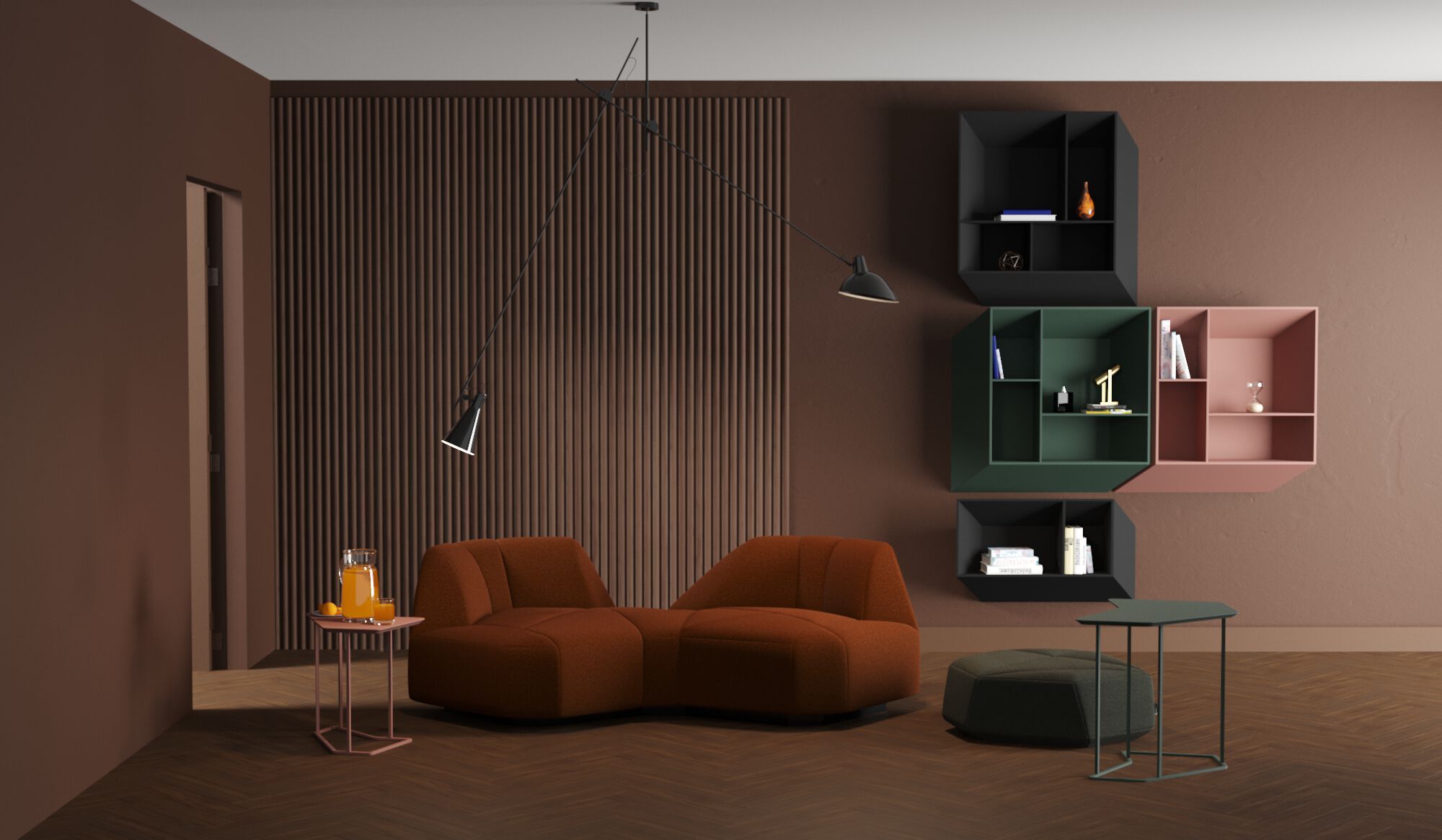 3-местный тканевый диван FID Paris Crystal ARCH-00041264 - Вид №1