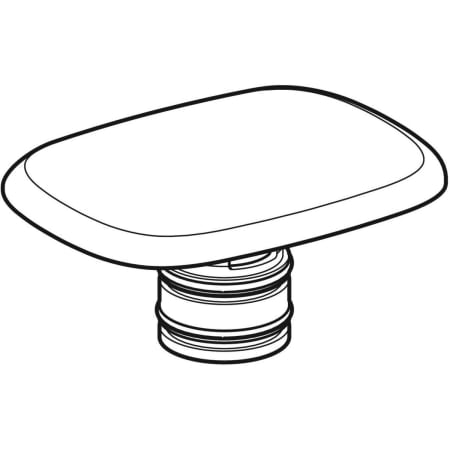 595775000 Керамическая крышечка сливного отверстия Geberit myDay Geberit  - Вид №1