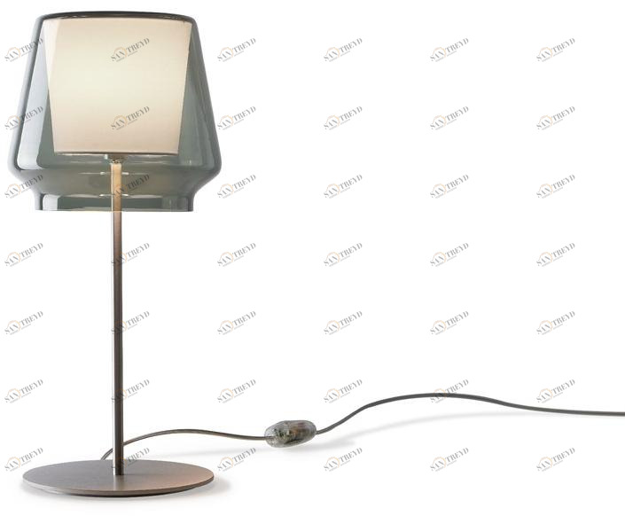 millelumen Настольная лампа из алюминия и стекла Aleve sun-id-1403579