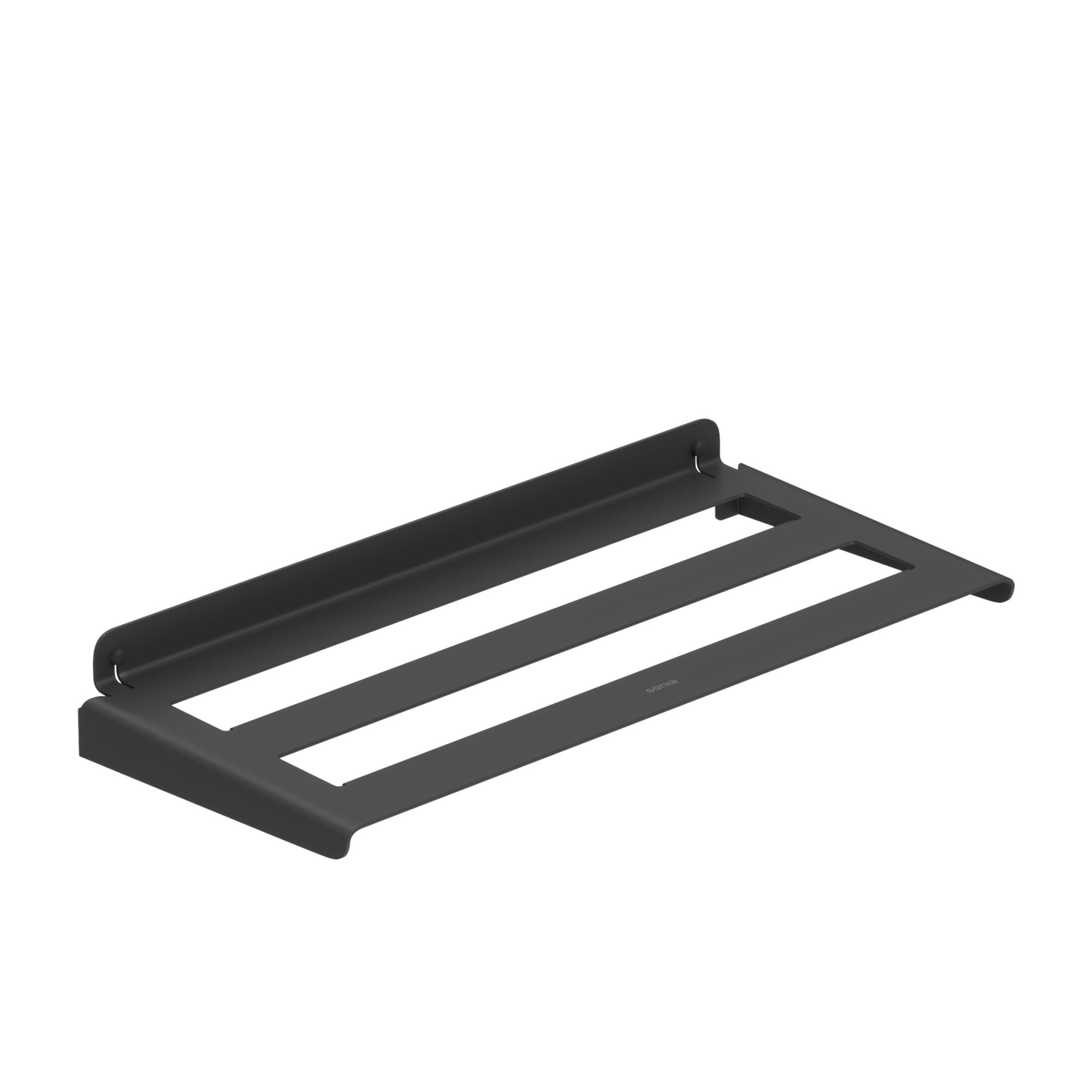 185467 Вешалка для полотенец 60 см цвет Черный Sonia QUICK Испания