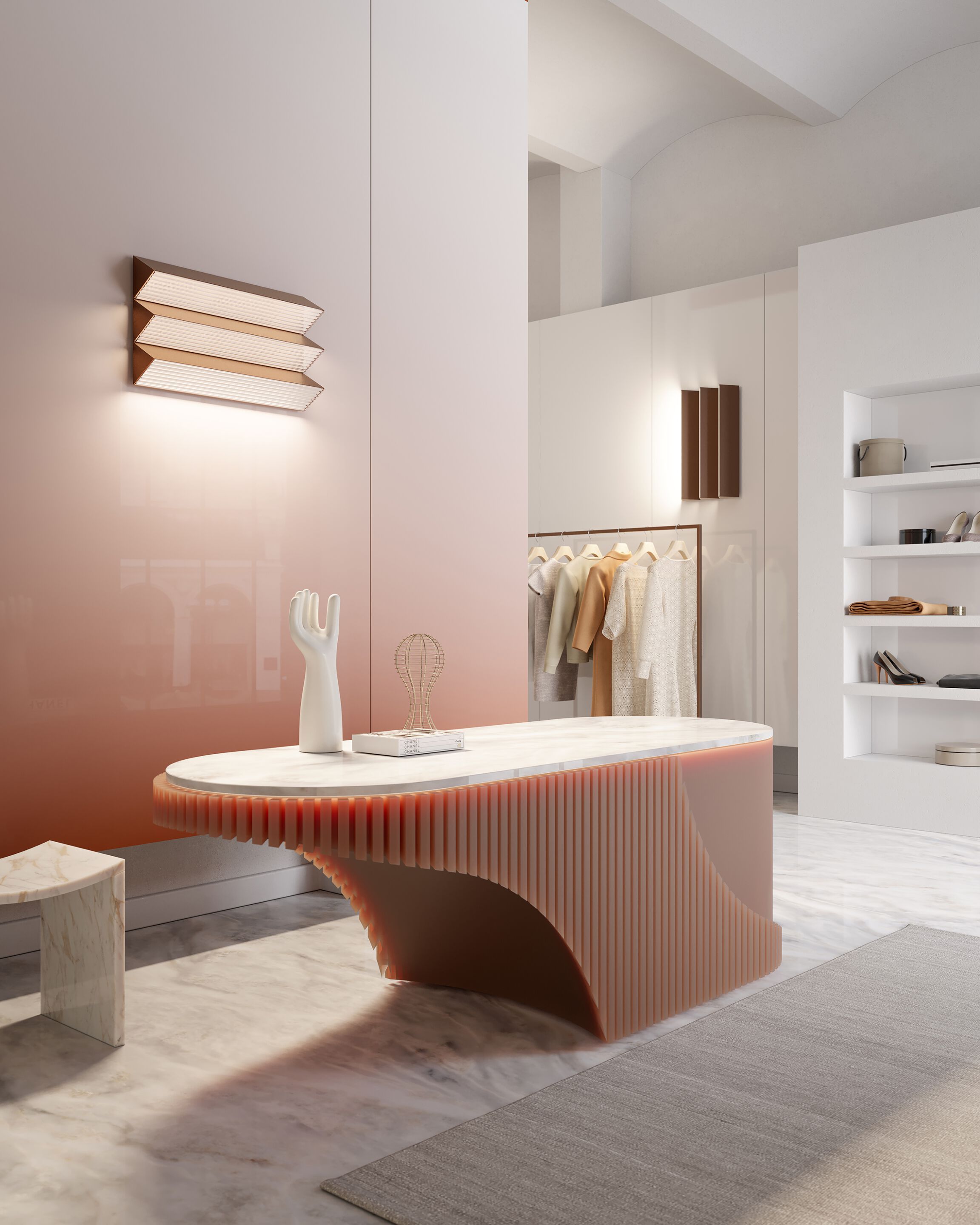 Металлический светодиодный настенный светильник Contardi Stick ARCH-00021723