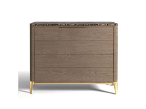 Деревянный и мраморный комод