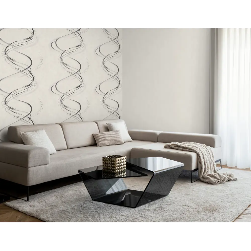 Обои флизелиновые Ateliero Tornado белые 1.06 м At589231 STLM-2165013 - Вид №5