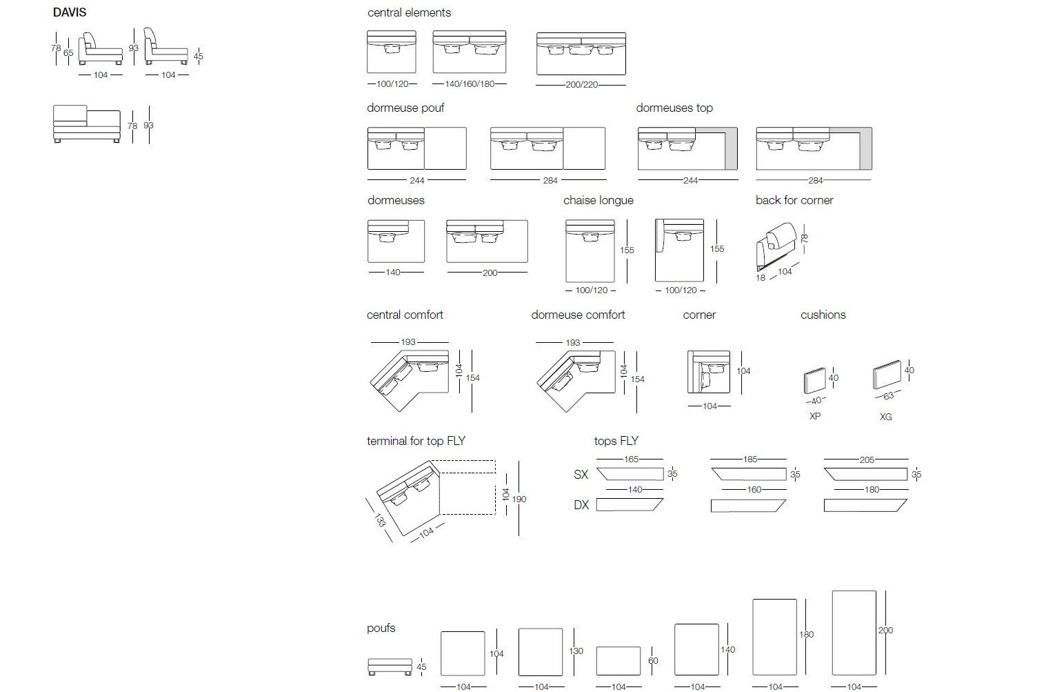 Съемный диван из ткани Frigerio Davis ARCH-00108483 - Вид №9