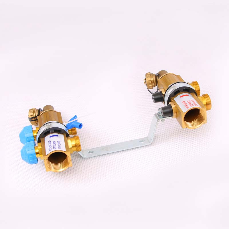 Коллекторная группа HKV с регулировочными и термостатическими вентилями WATTS Ind 1"x3/4"ЕК 2 выхода 10004172 - Вид №2