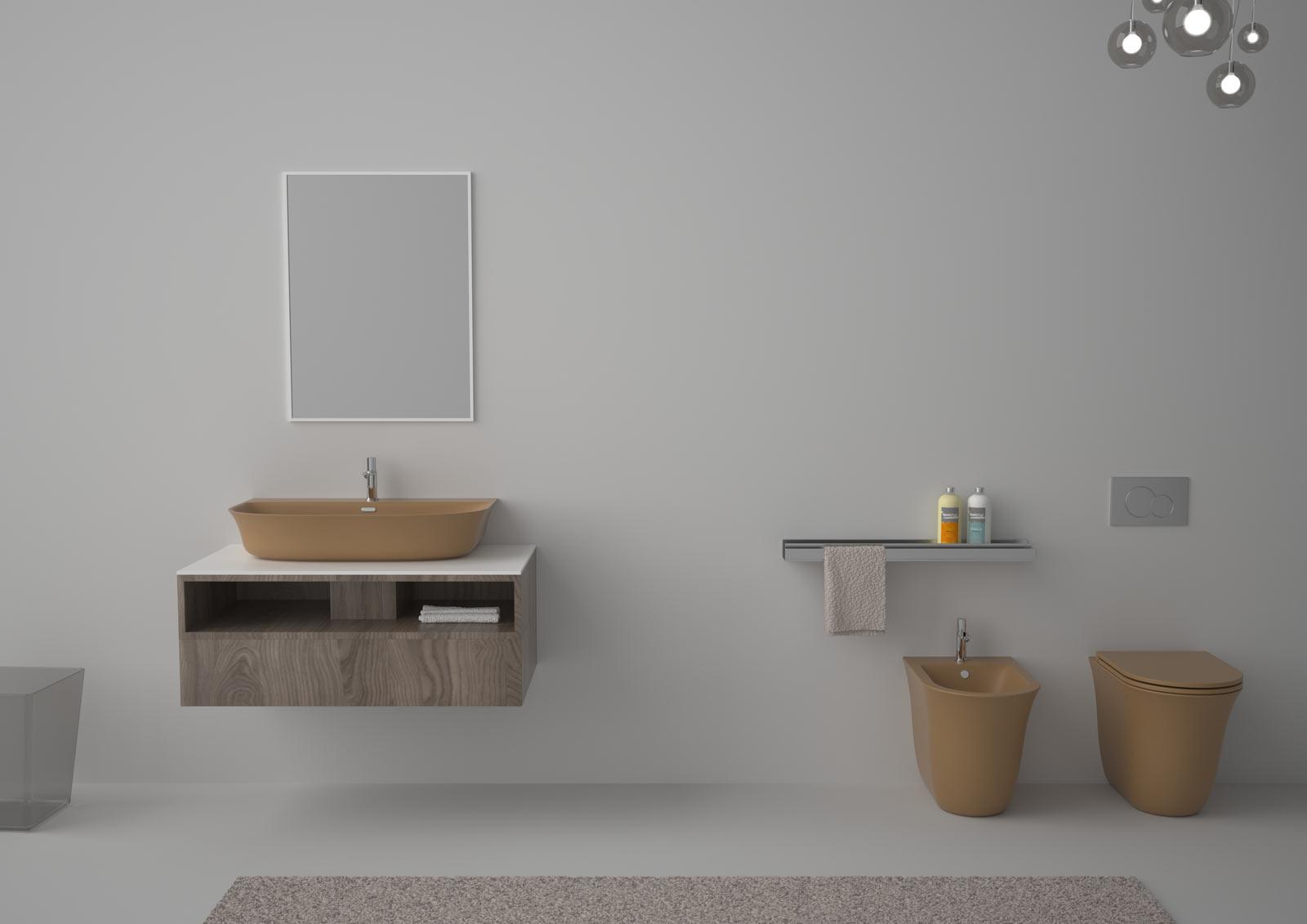 FLLAVBW8013 Подвесная раковина настенная GSG CERAMIC Flut - Вид №4