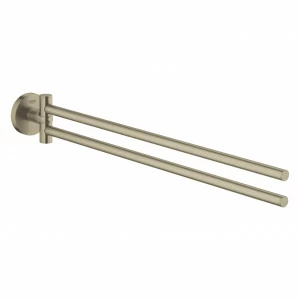 Двойной держатель для полотенца GROHE Essentials, никель матовый (40371EN1)