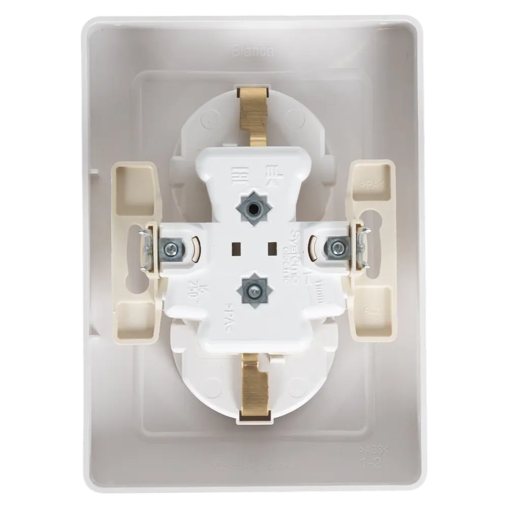 Розетка двойная встраиваемая Systeme Electric Blanca с заземлением 16 А IP20 цвет белый STLM-2158772 - Вид №4