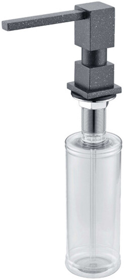 Встраиваемый дозатор ZorG Inox ZR-22 ЧЕРНЫЙ МЕТАЛЛ для жидкого мыла, черный металлик