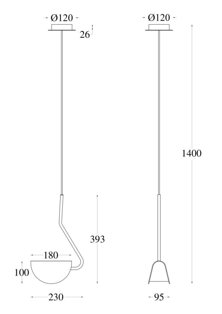 Металлический подвесной светильник Maytoni Mollis ARCH-00127610 - Вид №2