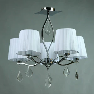 Подвесная люстра Brizzi BX03203/5 Chrome BRIZZI ДИЗАЙНЕРСКИЕ 279291 Белый