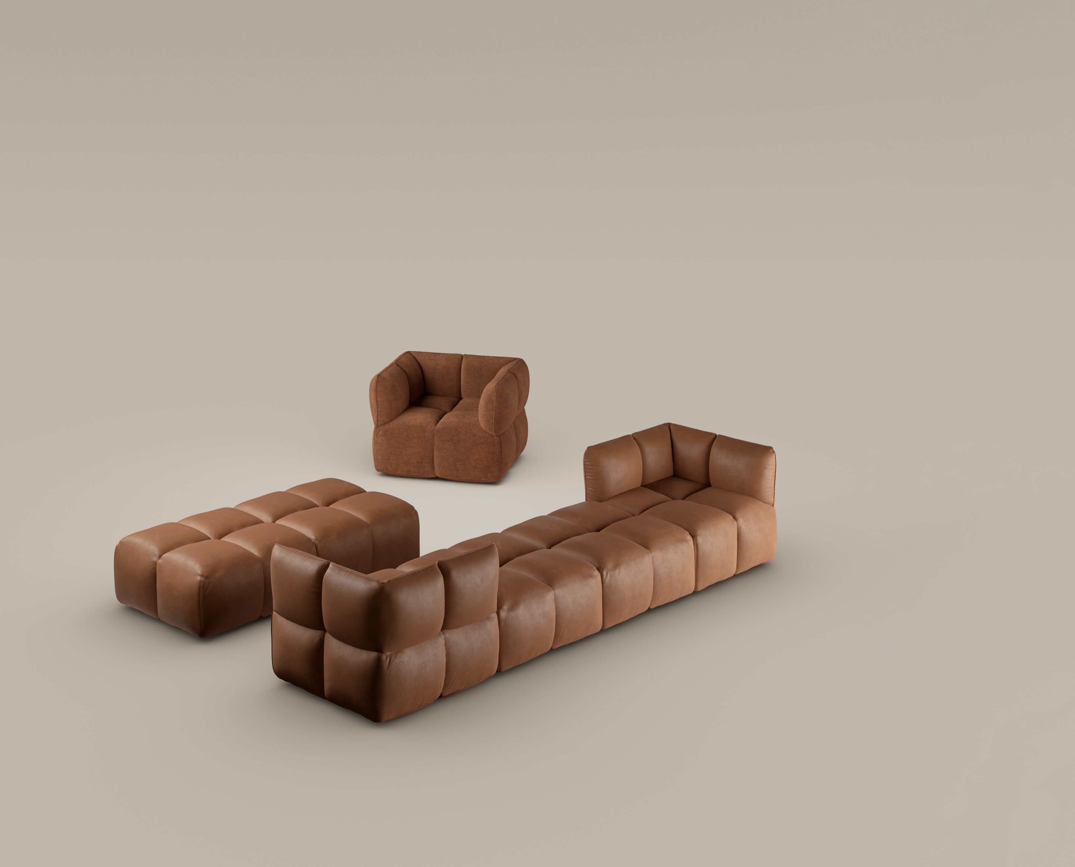 Кожаное кресло с подлокотниками BONALDO Brik ARCH-00053703 - Вид №2