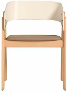 Capdell Стул из бука с подлокотниками и встроенной подушкой Polo