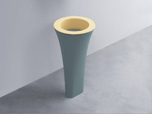 AMLA45-CN+AMPILT-BR+AMCOLT-PL Раковина Amedeo Tondo отдельностоящая cielo Enjoy + Amedeo