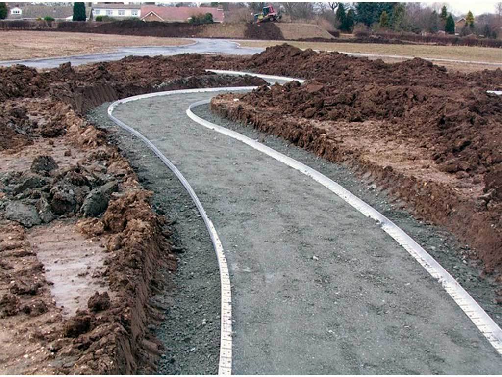 Металлический бордюр 1200*60*45*1,5 компл. ГеоПластБорд GPBST-10 - Вид №2